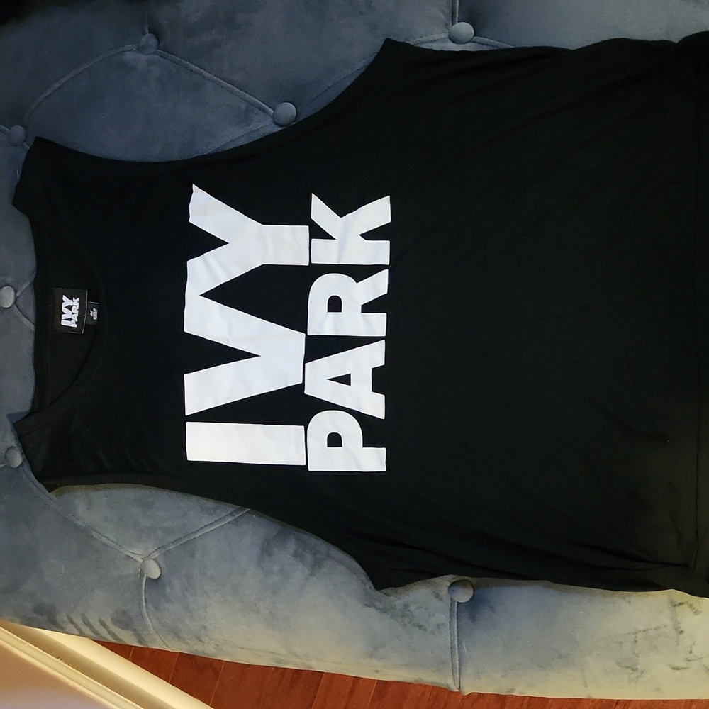 Ivy Park Dropped Armhole Medium Black Tank Top